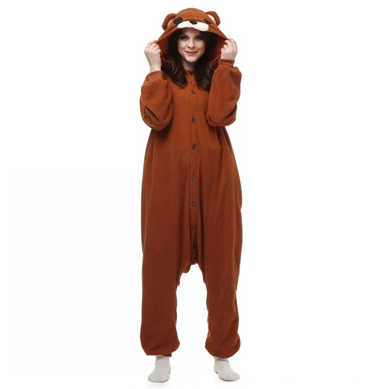 Pijama suave de oso pardo para hombre y mujer, disfraz de Anime, oso de  peluche, mono Unisex para adultos|onesies for men|pedo bearanime cosplay -  AliExpress