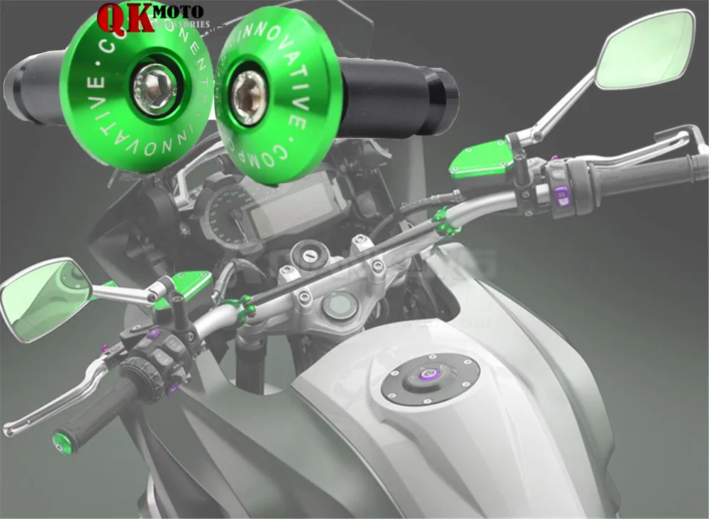 

Universal 22mm 7/8"" Motorcycle CNC Aluminum Handlebar Grips Bar Ends Sliders For honda hornet 600 tmax honda shadow dirt bike