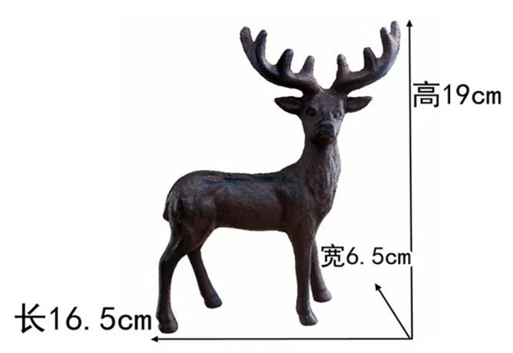 2 Cast Iron Deer Figural Sculpture Statue Vintage Ornament Animal Home Garden Accent Cottage House Farm Decor Metal Craft Brown 2 Cast Iron Deer Figural Sculpture Statue Vintage Ornament Animal Home Garden Accent Cottage House Farm Decor Metal Craft Brown