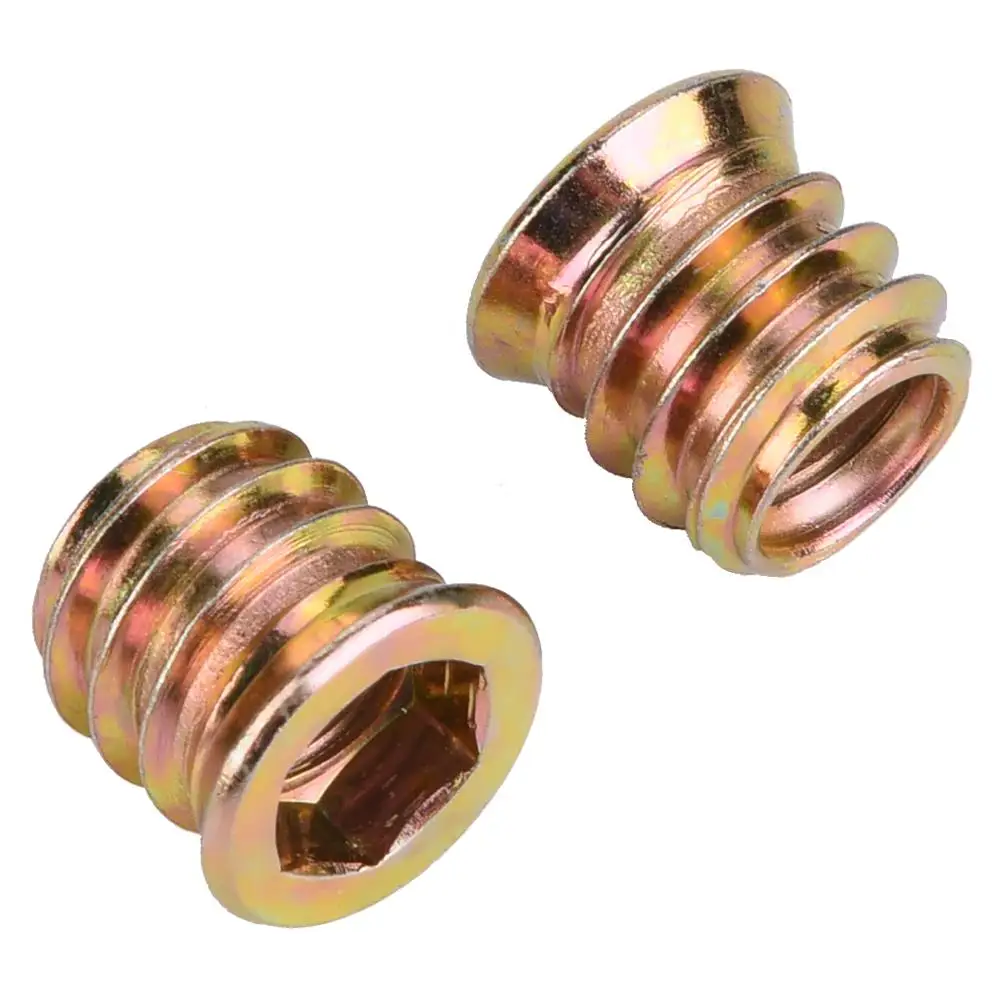 

6 Types M8 Iron Hex Drive Flat Countersunk Head Screw Nut Threaded for Wood Furniture Fastener screw nut