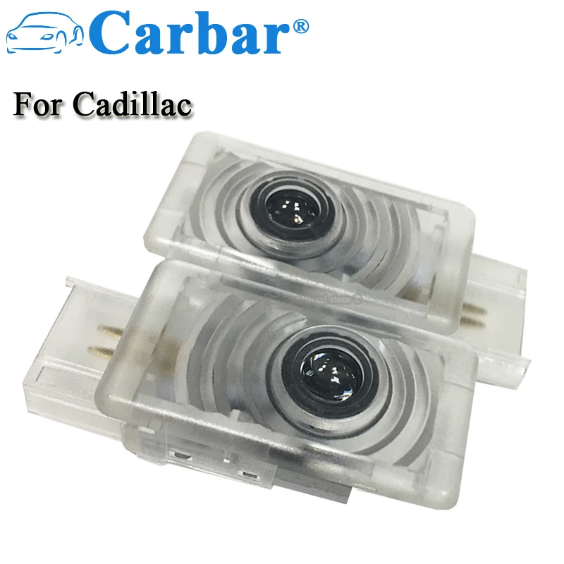 Carbar # سيارة الباب مرحبا ضوء جهاز عرض (بروجكتور) ليد شعار مصباح مصباح تلقائي لكاديلاك SRX ATS XTS CT6 XT5 مجاملة شعار أضواء