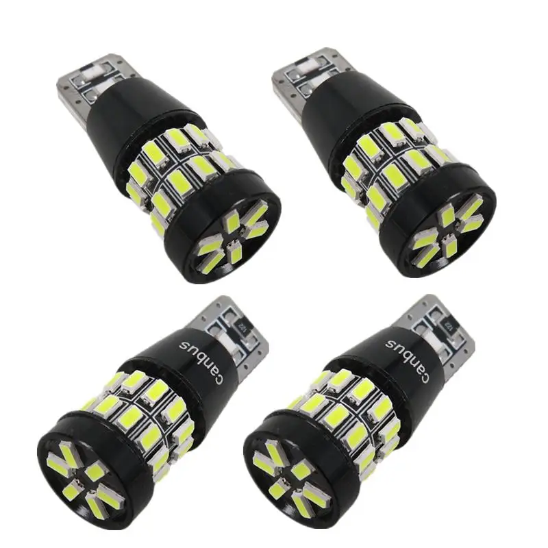 WLJH 4x Canbus 5W W5W LED T10 Light 3014 SMD 12V Car LED Interior Light