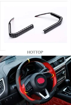 

Car-Styling For Mazda Axela 2017 Steering Wheel Panel Chrome Insert Trim Cover Molding Bezel Frame Badge Garnish Carbon Fiber