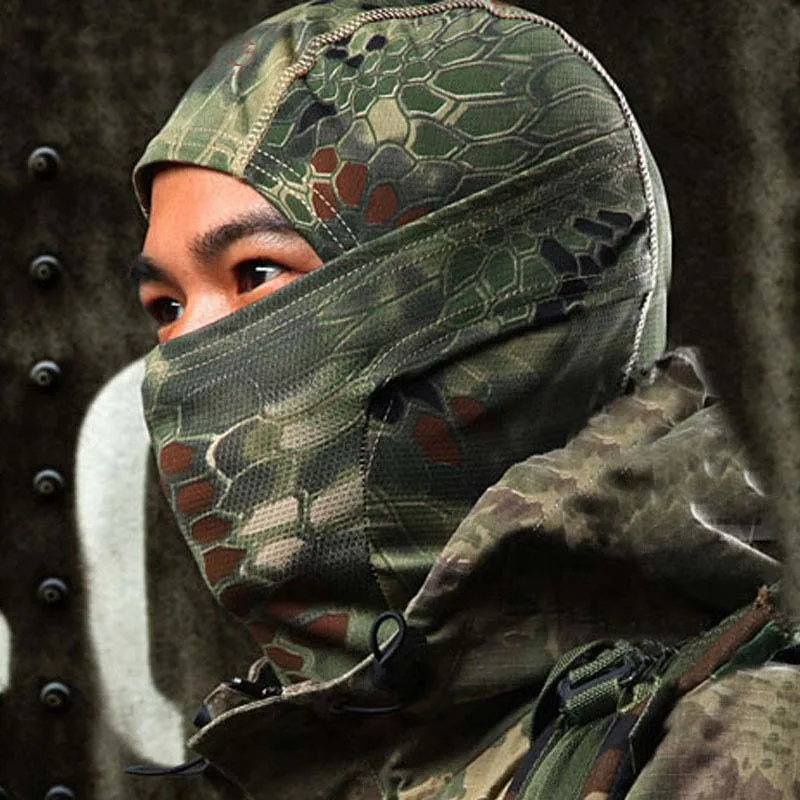 

Face Mask Tactical Military Hunting Wargame Airsoft Outdoor Quick-drying Hood Protection Balaclava Chiefs Python Full Face scarf