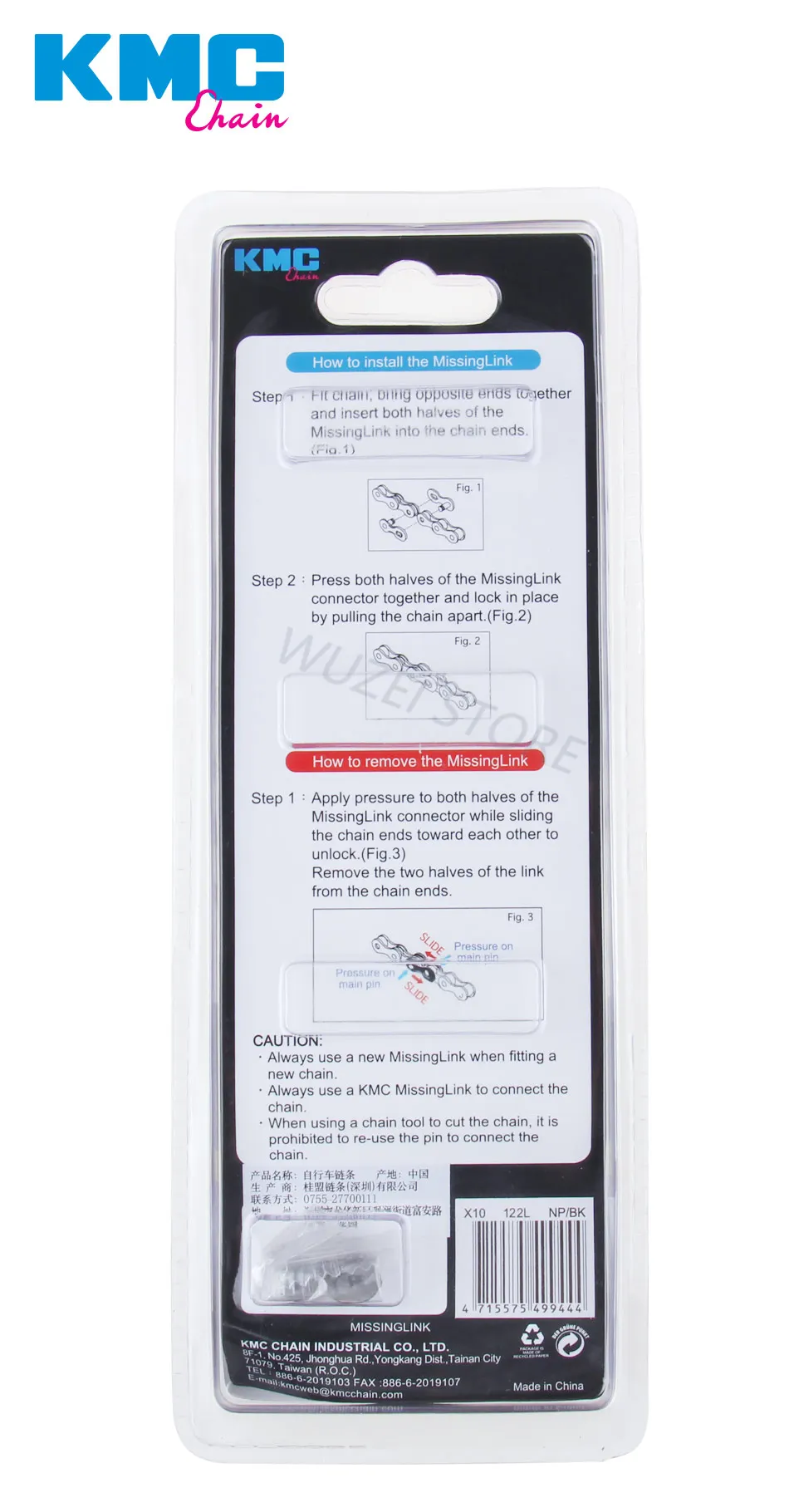 Top KMC X10 X11 MTB Bike long Chain 122L 10/11Speed Bicycle Chain Magic Button With Original box Mountain bike long chain 13