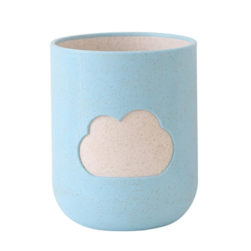 Мода облако узор зубная щётка чашки пшеничной соломы для полоскания рта чашки ванная комната стаканы товар для быта