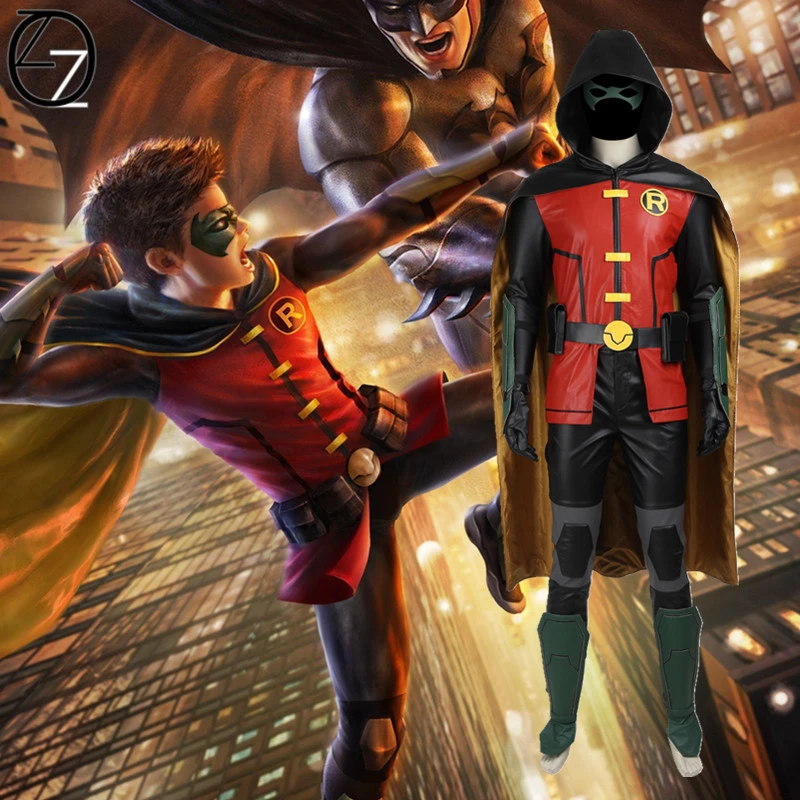 Batman Robin Cosplay disfraz Liga de la justicia vs Teen Titans Robin  disfraz hombres Halloween disfraz de superhéroe personalizado| | -  AliExpress