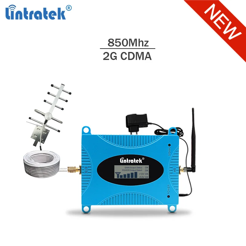 

Lintratek Signal Booster 850Mhz 3G Repeater 850Mhz GSM 3G Amplifier Band 5 Amplificador GSM 2G Mobile Signal Repeater CDMA #6