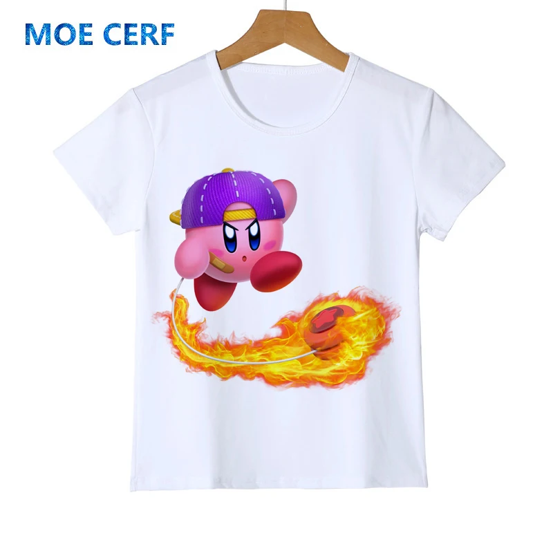 

Funny Children's Summer Kirby Collage T-Shirt 3d print Boys girls Cartoon t shirt Style baby tees Top brand clothing Y15-6