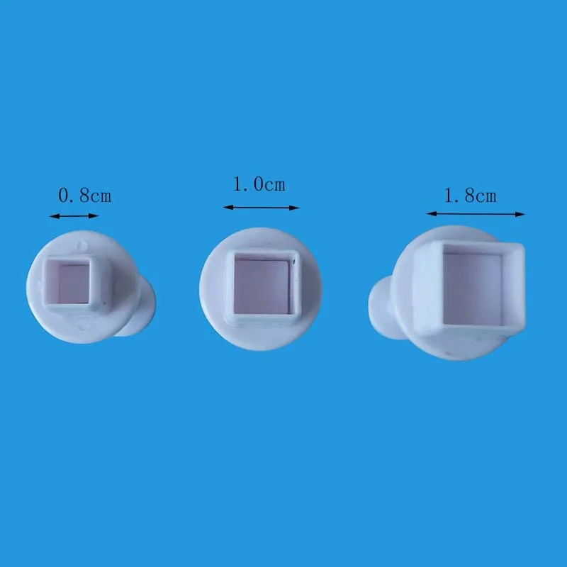 15 видов сахарных помадки резак пластиковые формы для торта DIY Инструменты для украшения тортов из мастики плунжерная паста сахарного ремесла - Цвет: K1-168 square