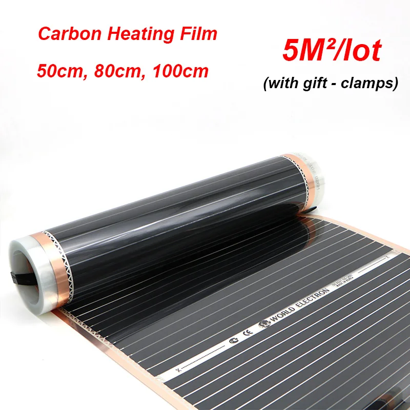 5m2 Korea Made Heating Film Electric Warm Floor Mat Infrared Carbon