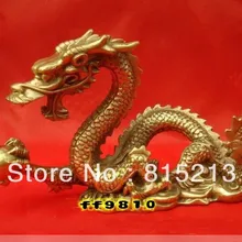 Bi0096 " L Китайский Бронзовый латунь Дракон статуэтка Статуя