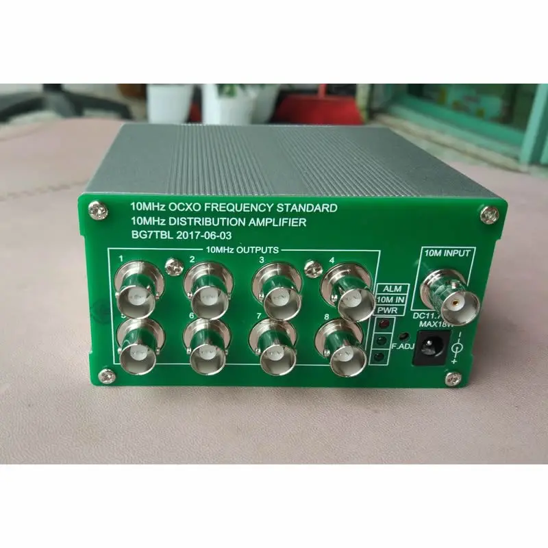 10MHz Frequency Distribution Amplifier 10MHz OCXO Clock Divider 8 Output Port DE 10MHz Frequency Distribution Amplifier 10MHz OCXO Clock Divider 8 Output Port DE