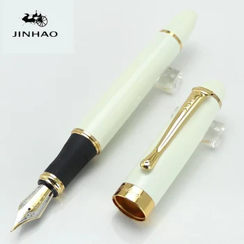 

Jinhao X450 Fountain Pen 18KGP Broad Nib Red Burgundy Fog Pattern 22 Styles Stationery School&Office Supplies Writing Pens