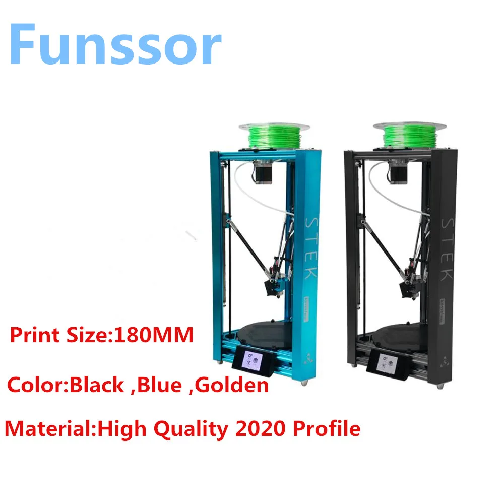 

Funssor Not Assembled Kossel Delta all metal (aluminum alloy) full kit, automatic leveling & high precision