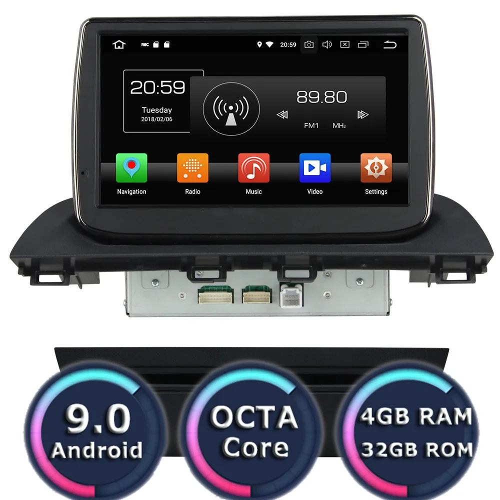 Автомобильный DVD-плеер Roadlover Android 9 0 Авторадио для Mazda 3 Axela 2014 стерео GPS-навигация