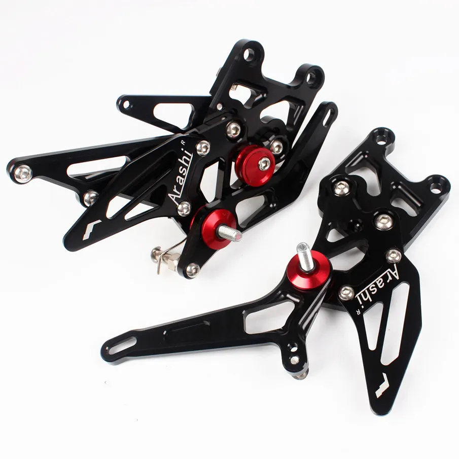 Гоночная подножка подножки Rearset педали для HONDA CBR600RR ABS 2009 20010 2011 2012 2013 CNC Алюминий черный