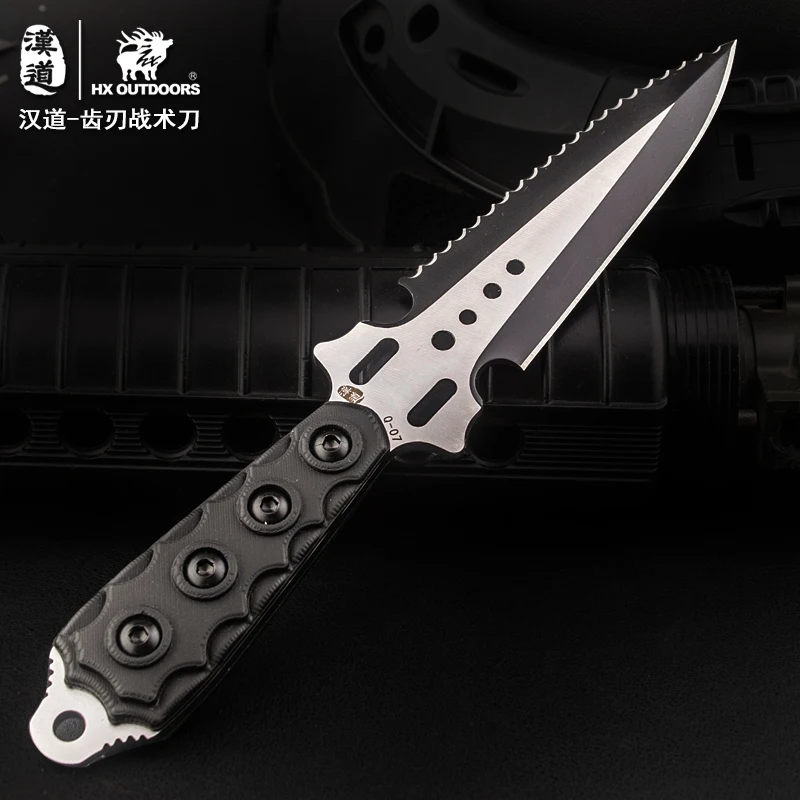 Комплект Электронных компонентов HX OUTDOORS Q 07 Зуб Лезвие Тактический нож для