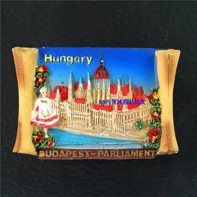 Сувенирный холодильник Budapest Hungary цепной мост полимерный Магнит 3D Магнит-наклейка на холодильник Путешествия Сувенир домашнее украшение