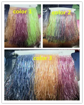 

colorful S-4912 super quality beaded Fringe Ribbon Trim Fringe Tassel Lace Trim for dress decoration