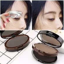 Lazy Fast Makeup, двухслойная пудра для бровей, для начинающих, стойкая, водостойкая, устойчивая к поту, 3, в форме бровей, натуральная пудра с уплотнением