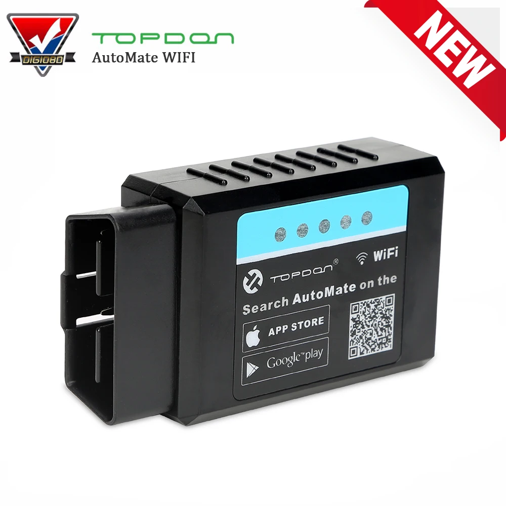 Topdon AutoMate WIFI PICI8F25K80 Auto OBD2 Code Reader Scanner Full OBDII Diagnostic ELM327 for IOS Android Phone PC Topdon AutoMate WIFI PICI8F25K80 Auto OBD2 Code Reader Scanner Full OBDII Diagnostic ELM327 for IOS Android Phone PC
