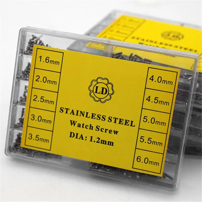 

High Quality 10 Kinds of Size Stainless Steel Watch Clock Screw Set Watchmaker Tools Assorted Watches Kit Wristwatch Parts