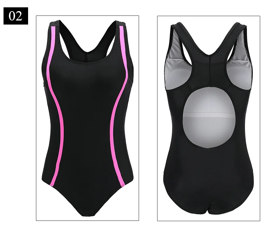 INGAGA Цельный купальник Спортивная одежда для плавания женские купальные костюмы для соревнований купальные костюмы Лоскутные боди