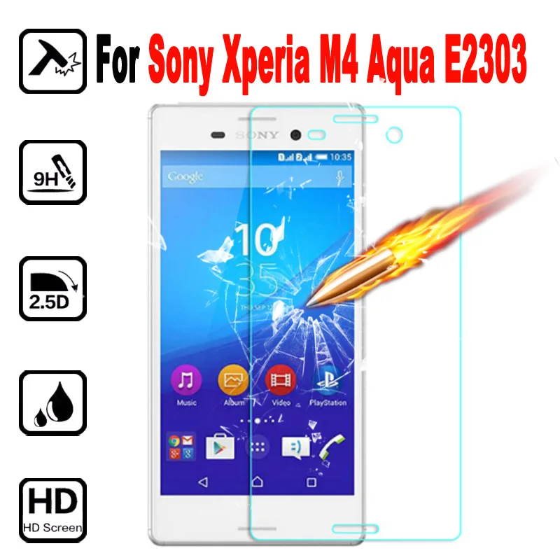M4 Premium Tempered Glass Phone Protective Film For SONY Xperia M4 Aqua E2303 E2353 Screen Protector with Clean Tool M4 Premium Tempered Glass Phone Protective Film For SONY Xperia M4 Aqua E2303 E2353 Screen Protector with Clean Tool