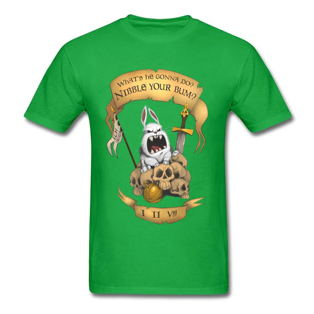 Killer Rabbit Tops Tees 2018 New Fashion O-Neck Casual Short Sleeve 100% Cotton Fabric Men Tshirts Customized Tee-Shirts Killer Rabbit green