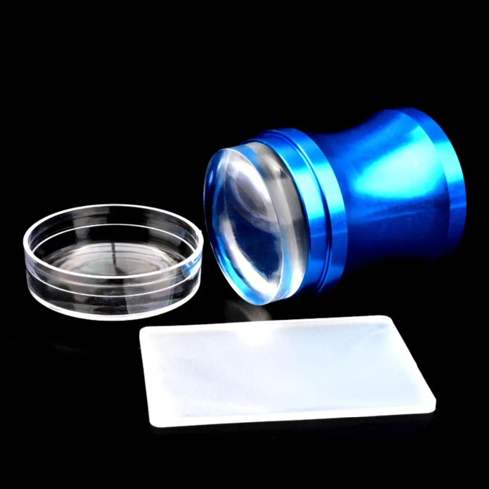 Nail Stamp Stamping Tools Clear Metal Jumbo XL 3.8cm Pure Clear Jelly