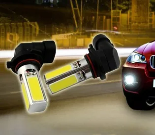 

2Pcs Super Bright H3 880 881H27 H11 HB4 9006 HB3 9005 LED cob led COB Car Vehicle LED White Day Driving Fog Light Bulb Lamp