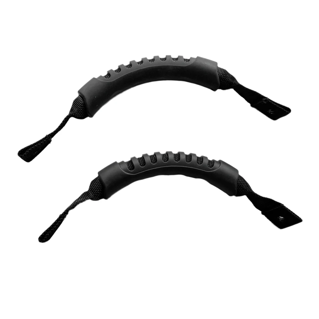 2 Pieces Side Mount Carry / Transport Handles Replacement for Marine Boat Kayak Canoe, Black