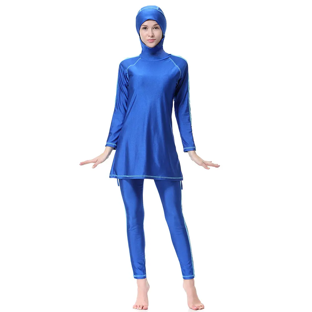 Мусульманский купальник для женщин размера плюс burkini, женский купальник 3xl, Мусульманский купальник, 4 цвета, купальный костюм musulman, maillot de bain femme