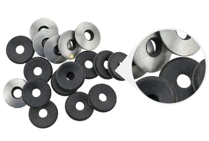 100 шт./лот M5.5X16MM 304 нержавеющая сталь сиамская резиновая прокладка