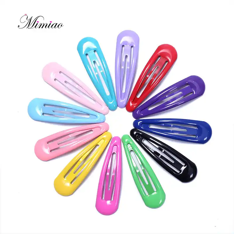 20pcs Cute Snap Hair Clips for Hair Clip Pins BB Hairpin Color Metal Barrettes