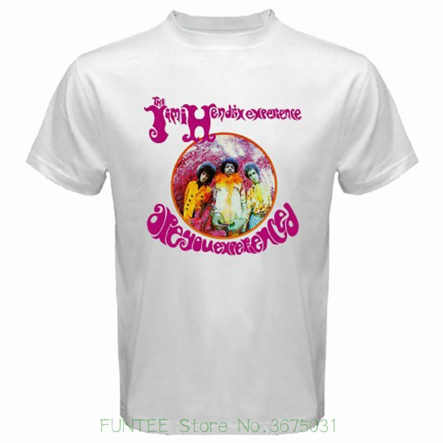 T Shirts Man Clothing Free Shipping New The Experience Rock Band Legend Men's White T-shirt Size S - 3xl