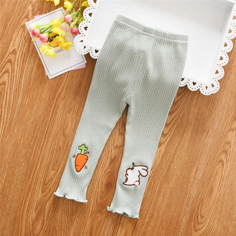 2019 new Newborn Baby Girl Stripe Skinny Rabbit Pants Cartoon Knit Stretchy Warm Leggings  (15)