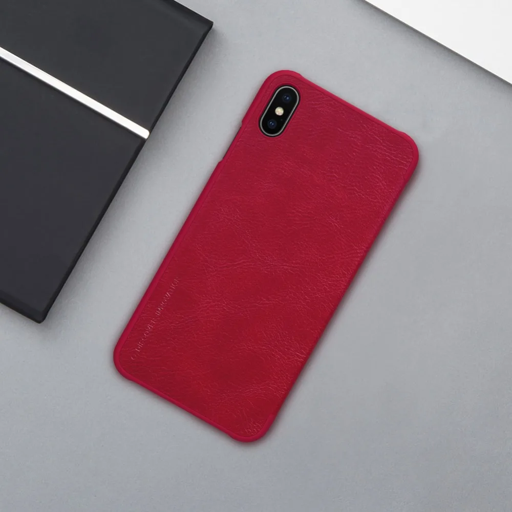 Чехол для iPhone XS Max, чехол Nillkin, Ретро стиль, мягкий, ПУ кожа, флип, бизнес, смартфон, сумка, задний Чехол s для iPhone XS Max 6,5 '', чехол