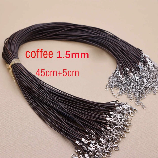 Waxed cotton shop necklace cord