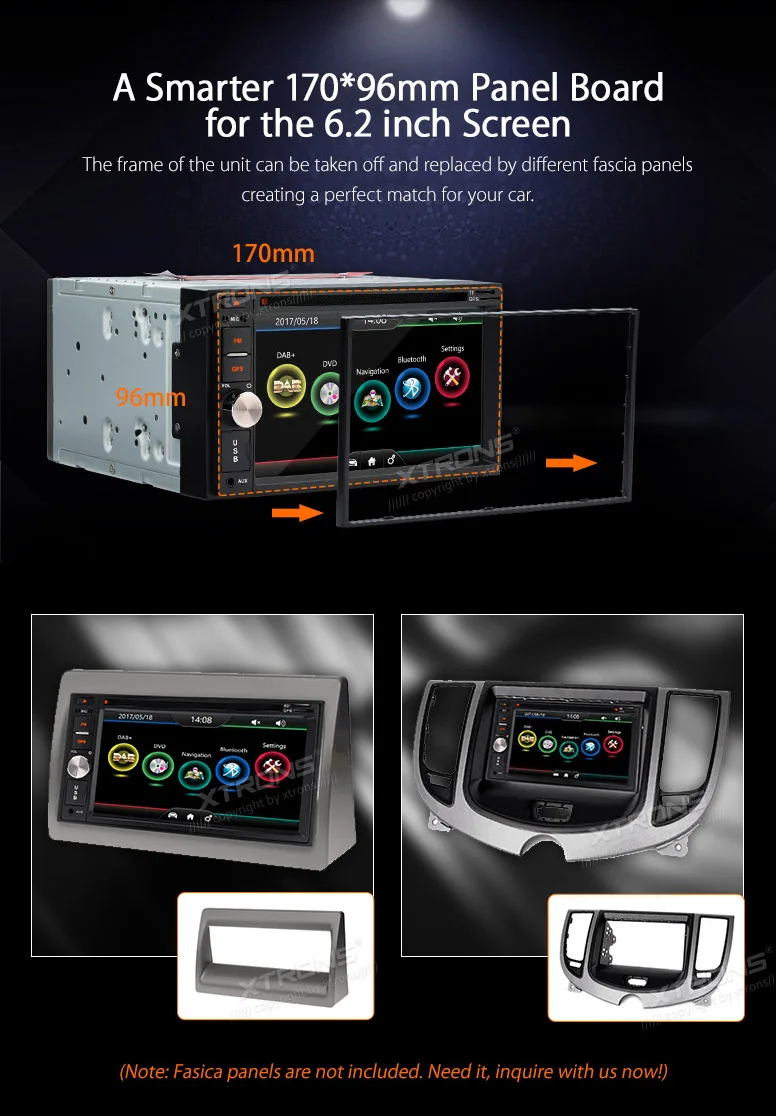 Excellent Universal 6.2 Inch 2 Din Car Radio Stereo DVD Player DAB+ Canbus Auto GPS Navigation USB SD Multimedia 1