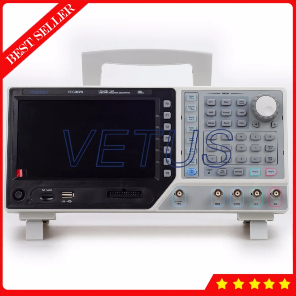 Hantek HDG2082B генератор сигналов произвольной формы с 2 каналом 80 МГц 250MSa/s 64 М памяти DDS генератор сигналов