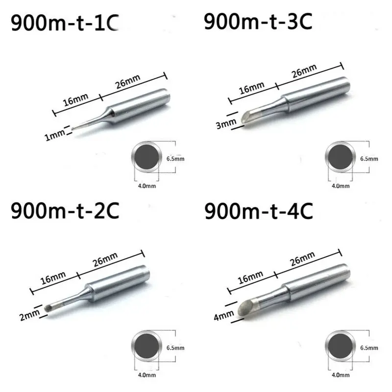 15 видов паяльной отвертки, Электрический железный наконечник 900M-T для паяльной станции Hakko, сварочный инструмент для ремонта, 10 шт./лот