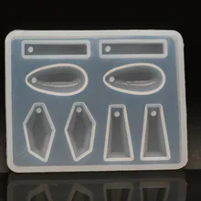 1 шт. геометрические подвесные изделия, полимерная форма, прозрачная УФ-смола, силиконовые комбинированные формы для изготовления самодельных аксессуаров