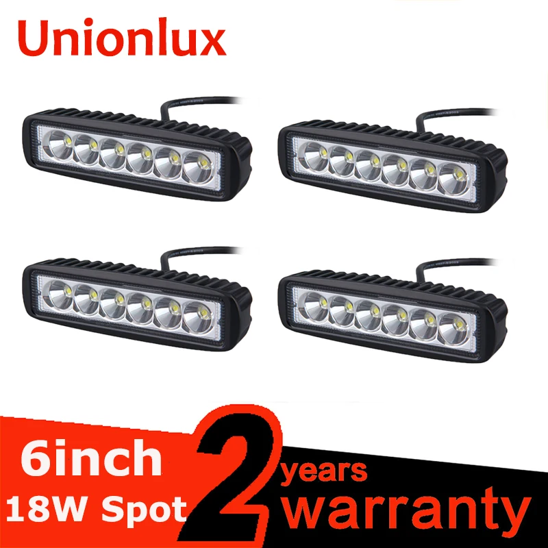 4PCS 18W 6&quot FLOOD Spot Beam Led Work Light Bar For Boat Car Truck Lamp SUV UTE ATV offroad led work lamp driving 4x4 12v | Автомобили