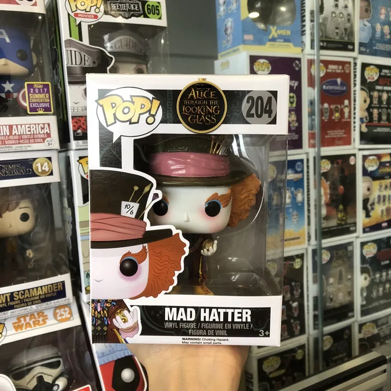 

Exclusive Funko pop Official Alice: Through The Looking Glass - Mad Hatter with Egg Vinyl Action Figure Collectible Model Toy