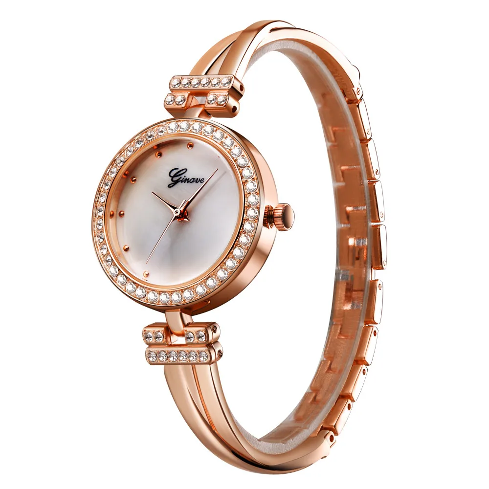 Женские наручные часы, браслет из нержавеющей стали, аналоговые кварцевые круглые часы, модные часы, Relogio Feminino