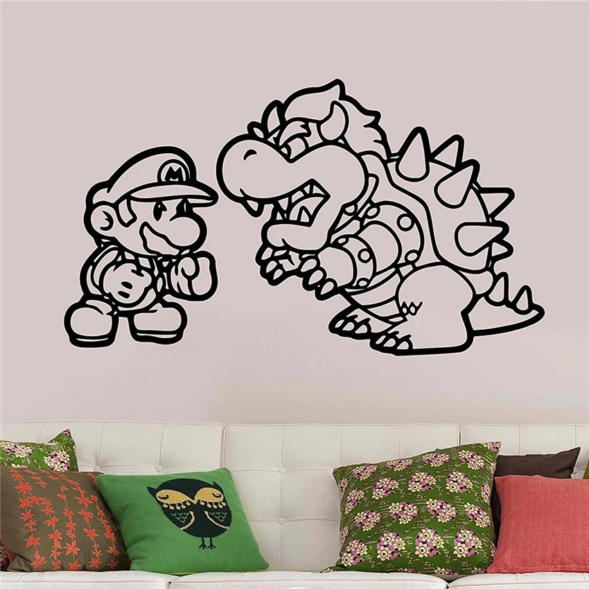 Buy Cute Cartoon Super Mario Wall Decal Vinyl Sticker