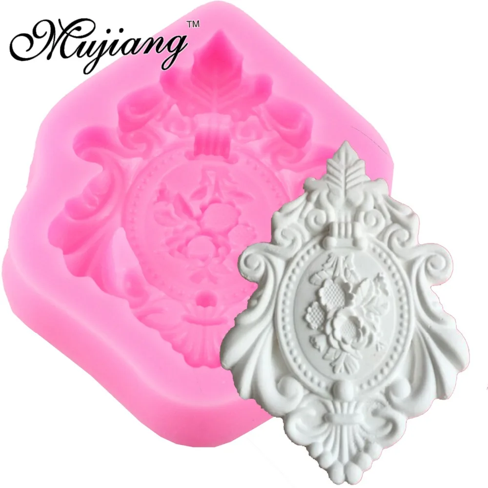 

Vintage Frame Cake Border Silicone Baking Molds Cupcake Fondant Cake Decorating Tools Gumpaste Chocolate Candy Clay Moulds