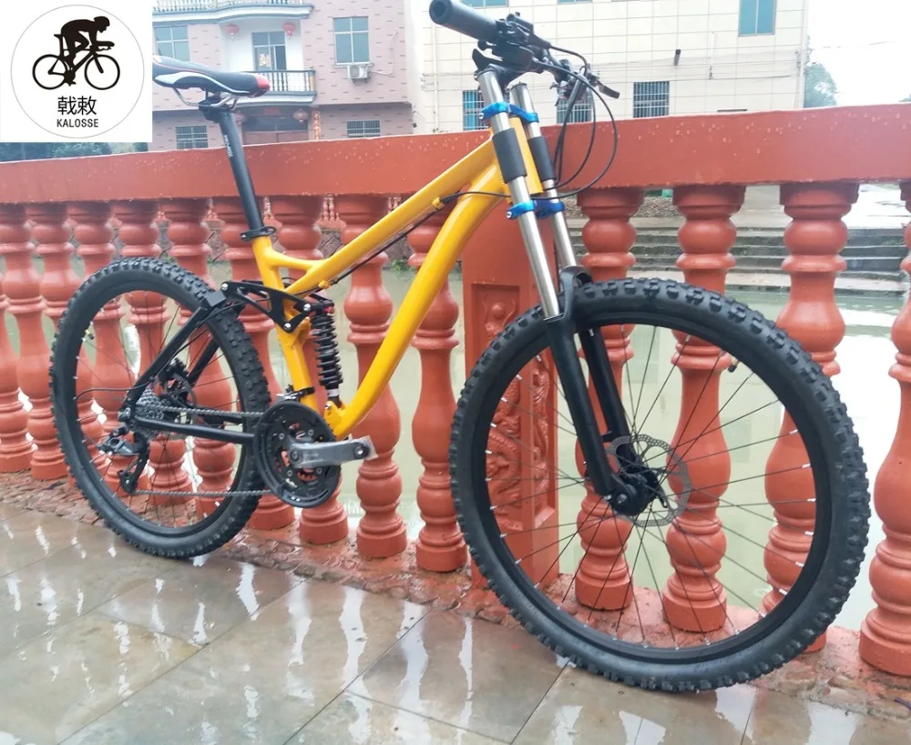 Excellent Kalosse  Soft-tail frame  26*17inch  mountain bicycle  Hydraulic brakes  new cycling bicicleta mountain bike 24 speed 1